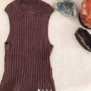 Purple sweater “vest” 🥰😍